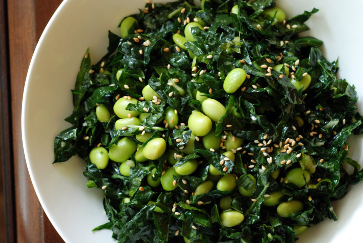 almost raw asian kale salad