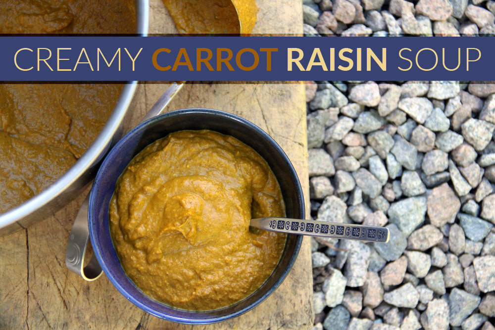 Creamy Carrot Raisin Soup 2